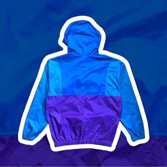 Vintage Columbia Purple and Blue Festival Windbreaker Jacket Size Medium - Picture 5 of 5